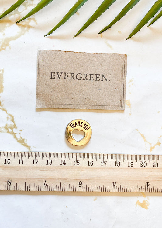 Thank You Heart Gift Token - Love & Appreciation