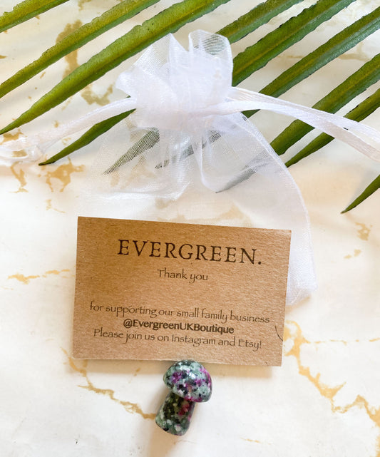 Crystal Mushroom - Good Luck, Good Fortune & Enlightenment