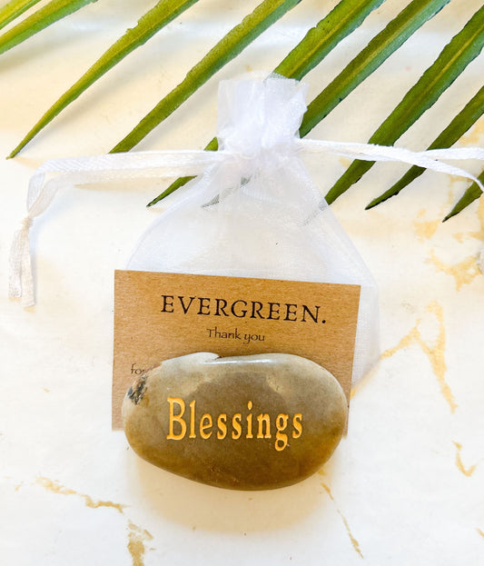 Inspirational / Motivational / Mindfulness Word Natural River Rock - Wide Variety Available!