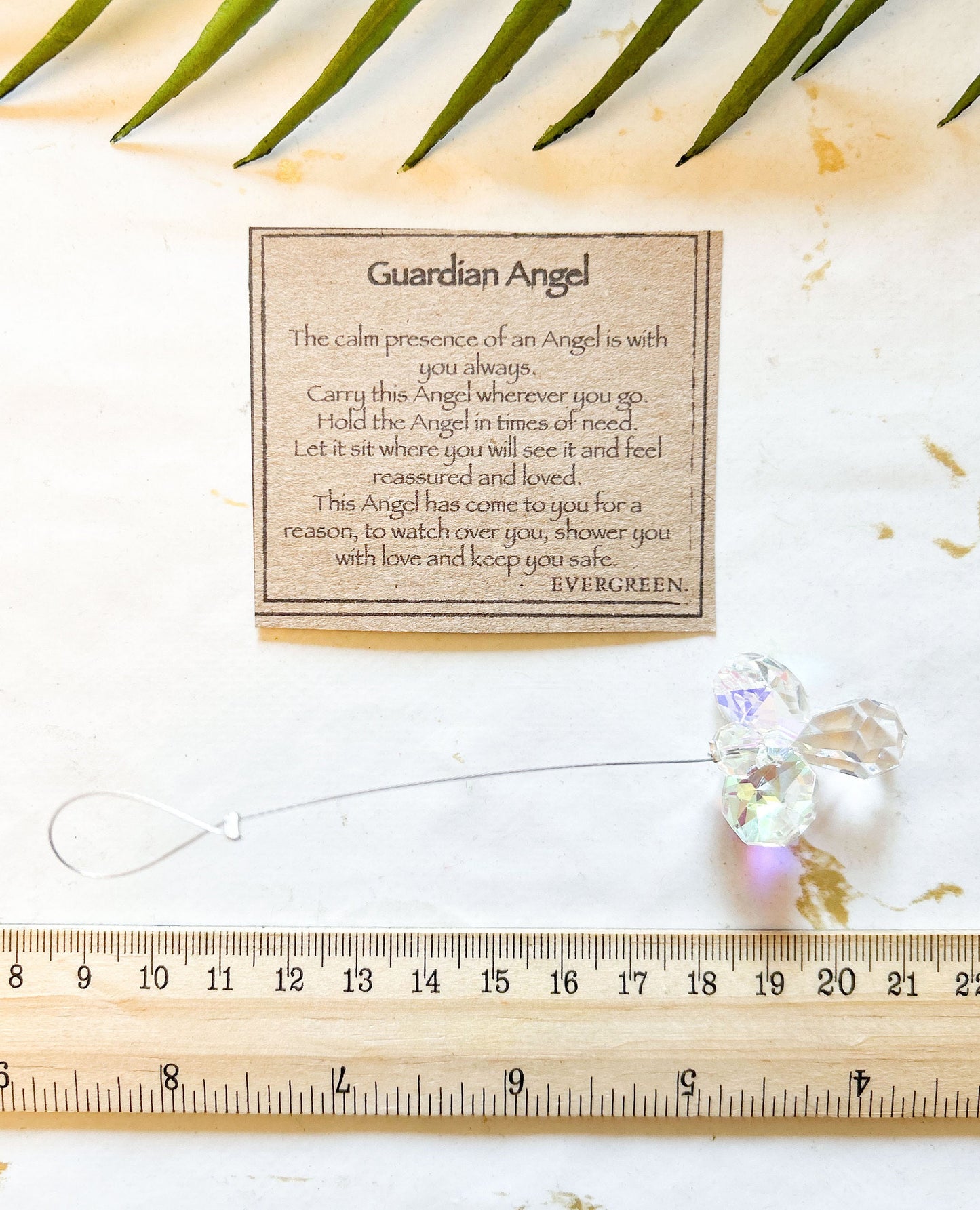 Crystal Angel Sun Catcher - Peace, Love & Protection