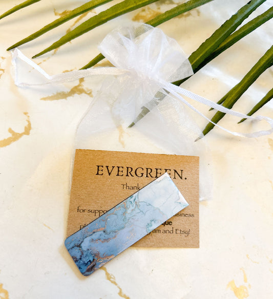 Blue Marble Effect Folding Magnetic Bookmark - Wide Variety Available!