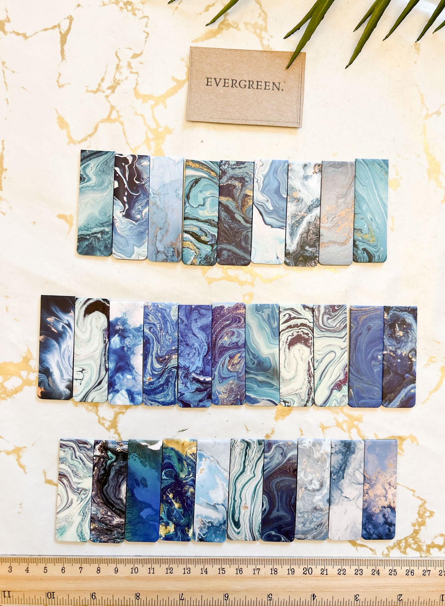 Blue Marble Effect Folding Magnetic Bookmark - Wide Variety Available!