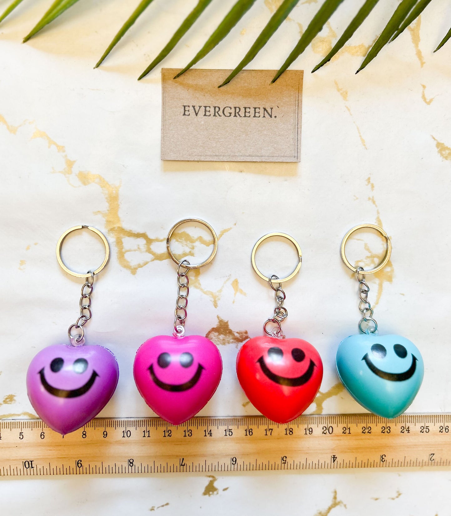 Squishy Smiley Heart Keychain - Wide Variety Available!