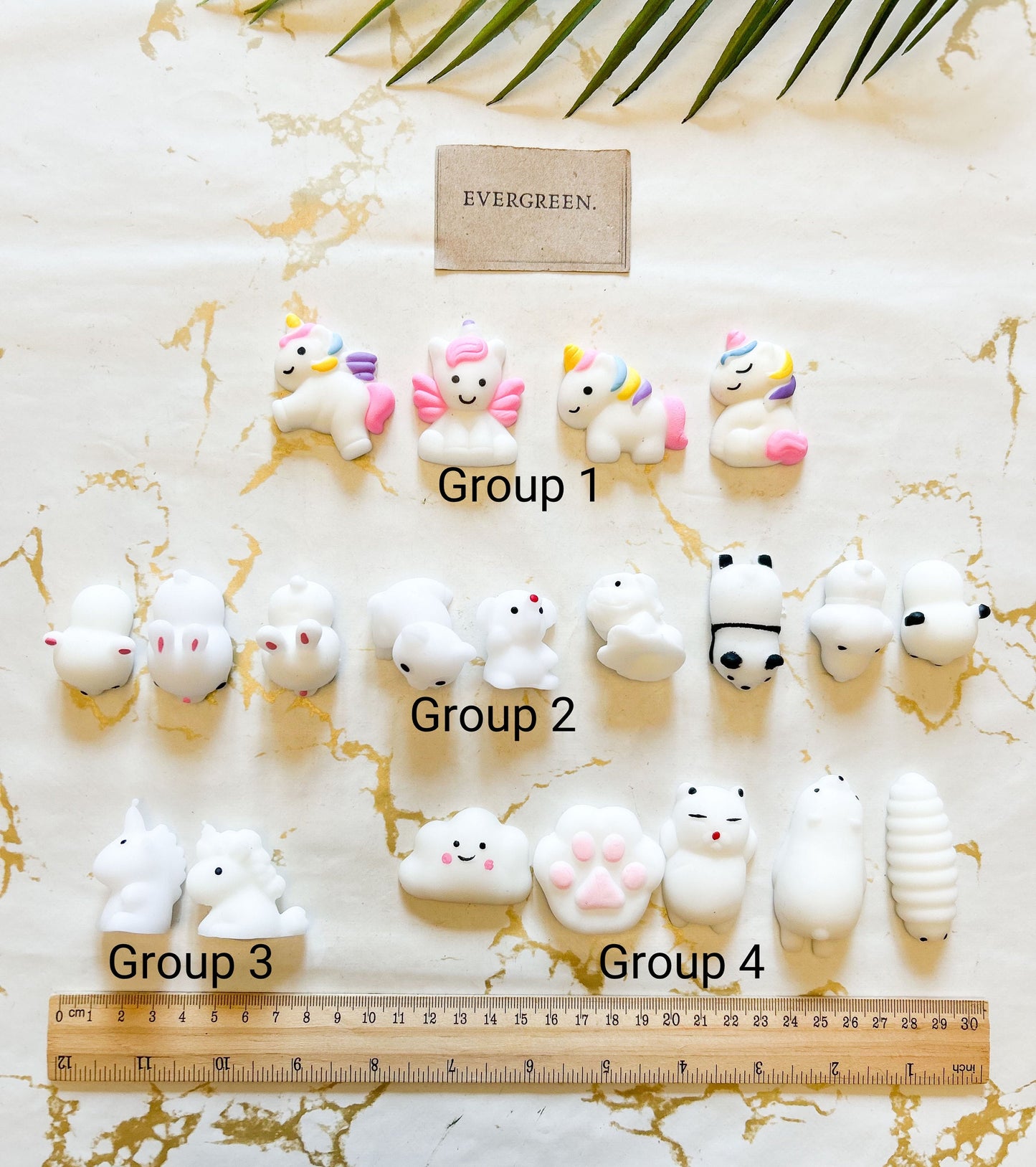 White Stress Relief / Anxiety / Fidget Toy Squishy Animal - Wide Variety Available!
