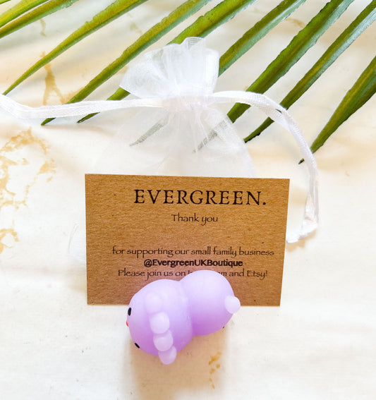 Purple Stress Relief / Anxiety / Fidget Toy Squishy Animal - Wide Variety Available!