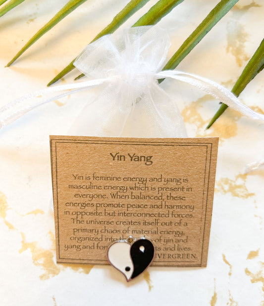 Yin Yang Heart Pendant - Variety Of Chains Available!