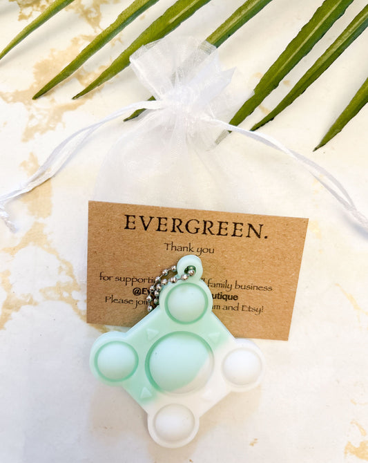 Pop Fidget Keychain - Wide Variety Available!