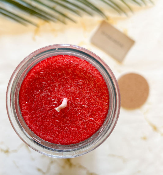 7 Chakra Handmade Fairtrade 100hr Palm Wax & Recycled Glass Jar Candle