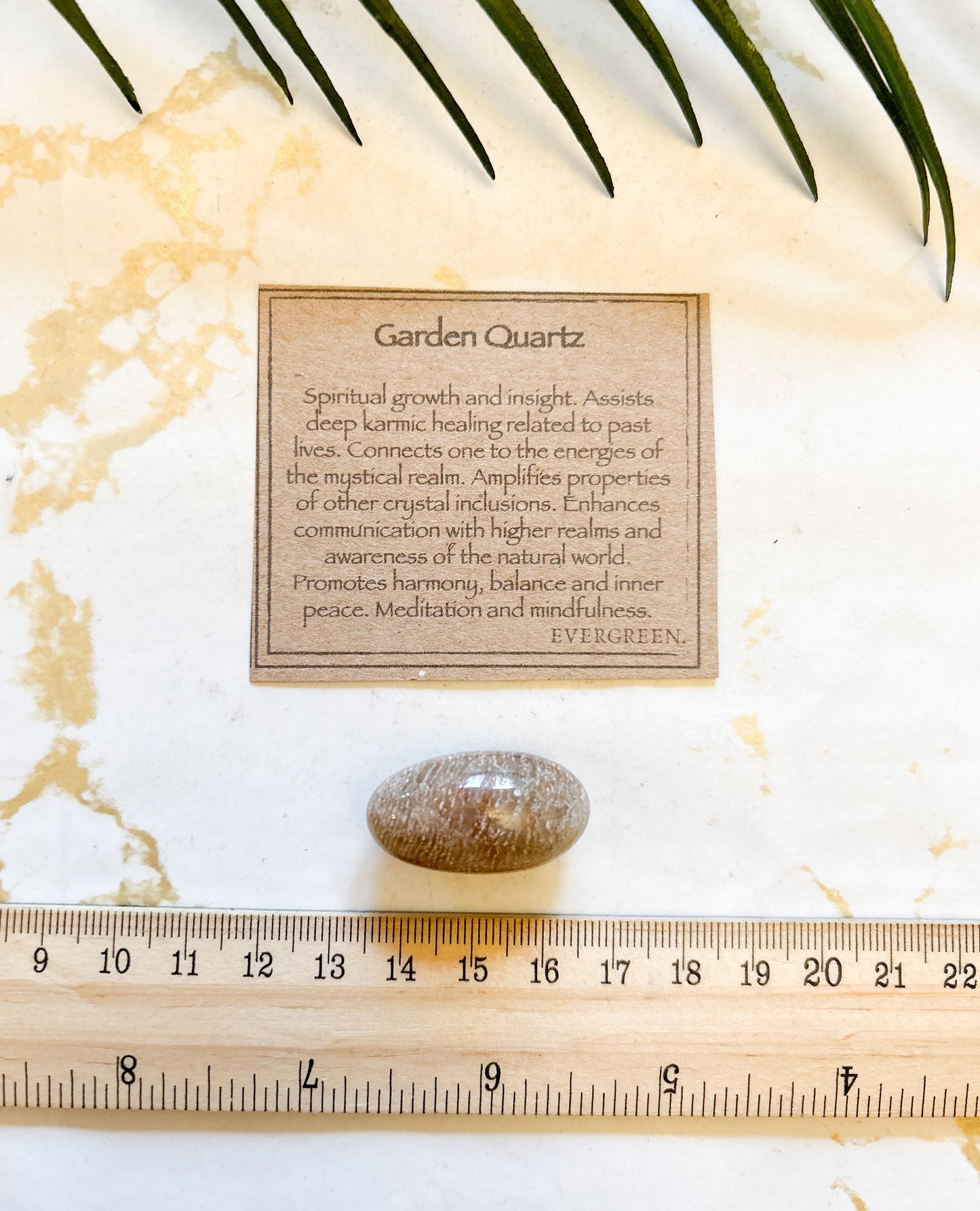 Thousand Layer Garden Quartz Crystal Tumbled Stone - Growth, Communication & Mindfulness