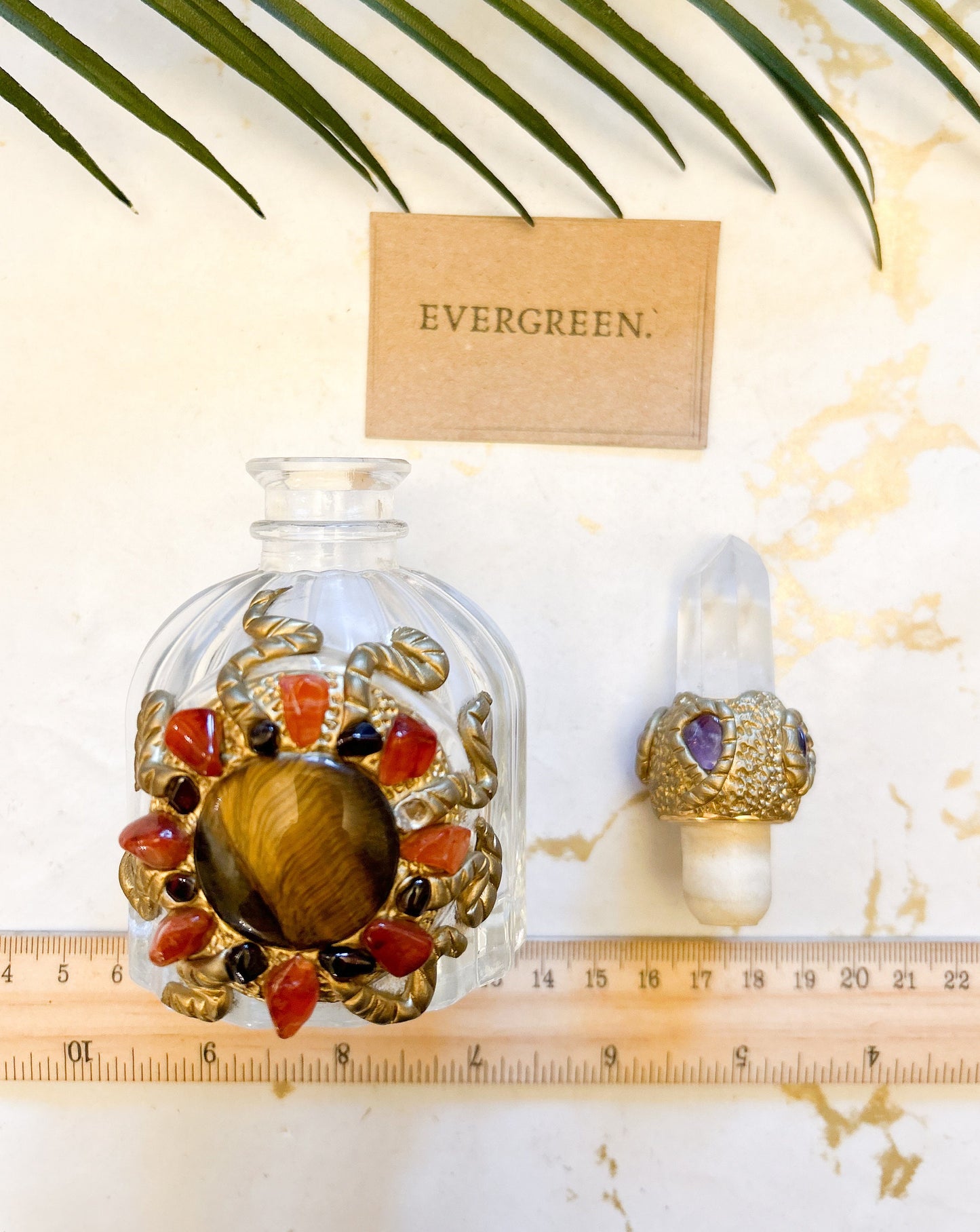 Gold Tiger Eye crystal Energy Bottle