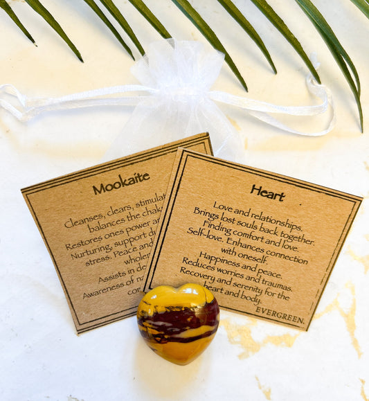 Mookaite Crystal Heart 30mm - Balance, Stimulation & Clarity