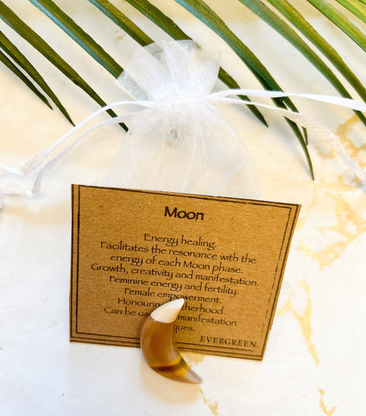 Crystal Moon Carving - Growth, Creativity & Manifestation