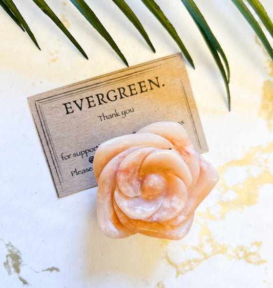 Crystal Flower / Rose Caving - Jasper / Quartz / Aventurine / Lepidolite / Obsidian / Howlite / Fluorite