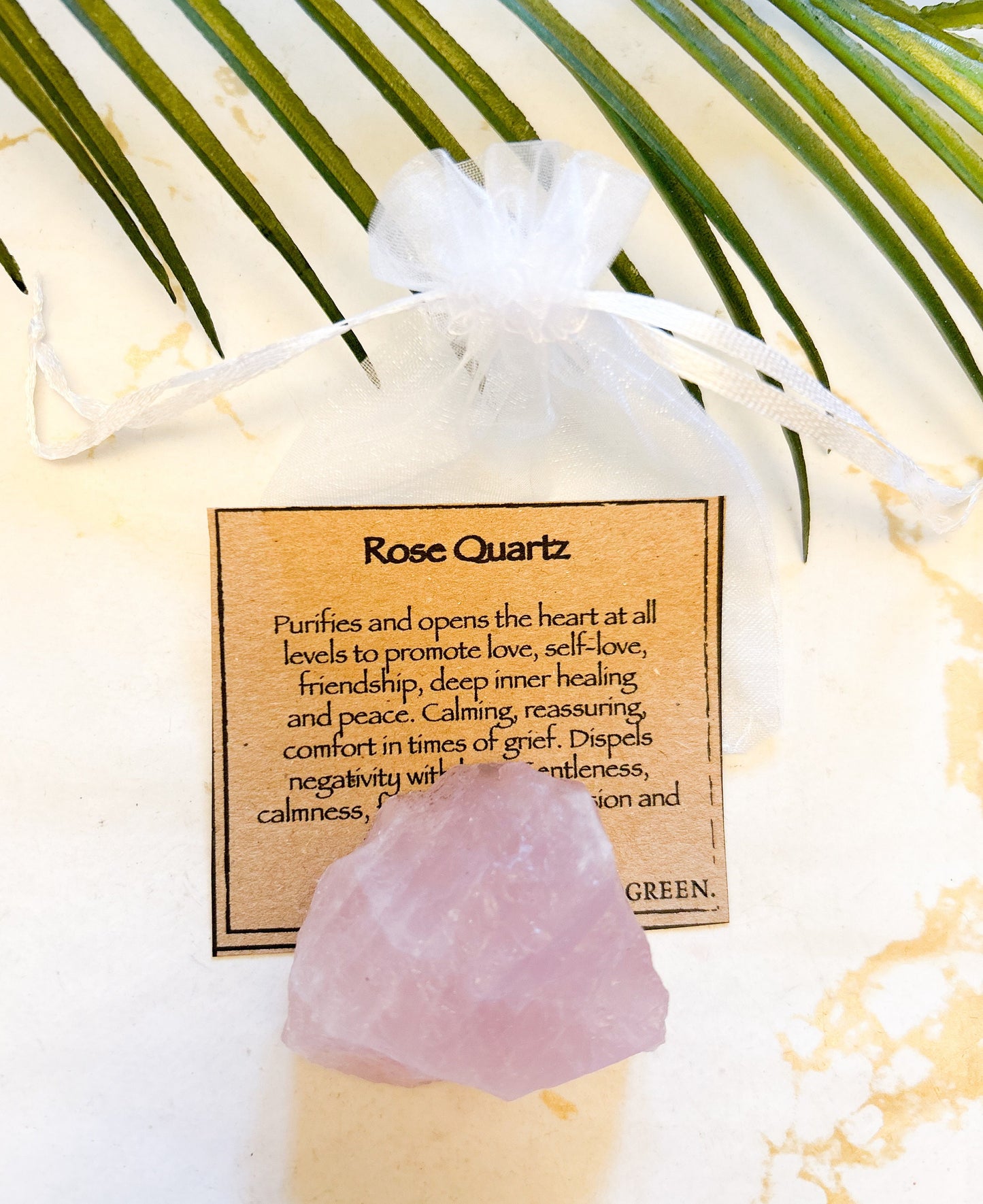 Raw / Rough Rose Quartz Crystal - Peace, Love & Healing