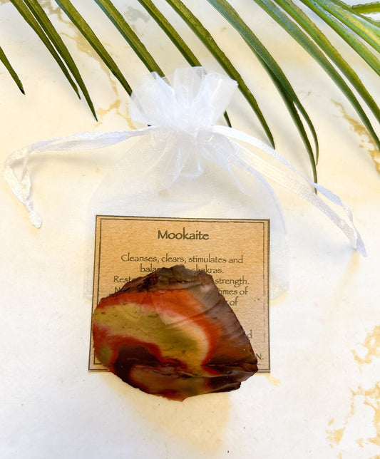 Raw / Rough Mookaite Crystal - Balance, Stimulation & Clarity
