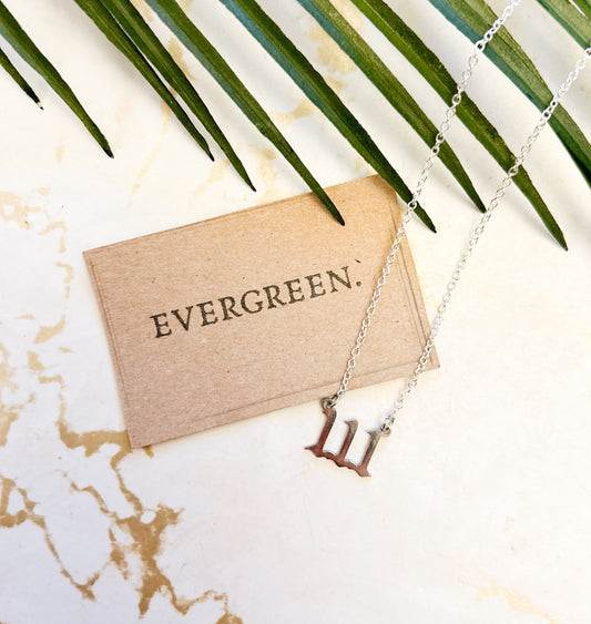 Gold / Silver Angel Numbers Pendant & Chain - 111, 222, 333, 444, 555, 666, 777, 888, 999