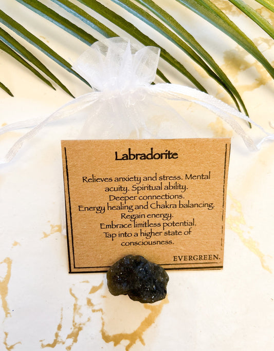 Raw / Rough Labradorite Crystal - Potential, Balance & Connection