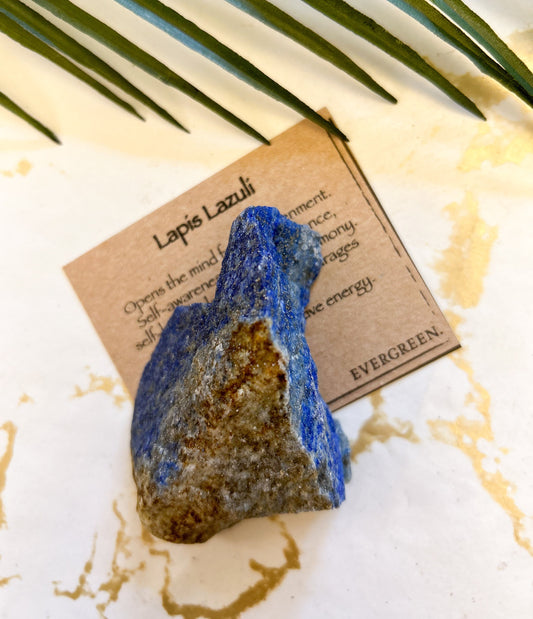 Raw / Rough Lapis Lazuli Crystal - Protection, Enlightenment & Self-Awareness