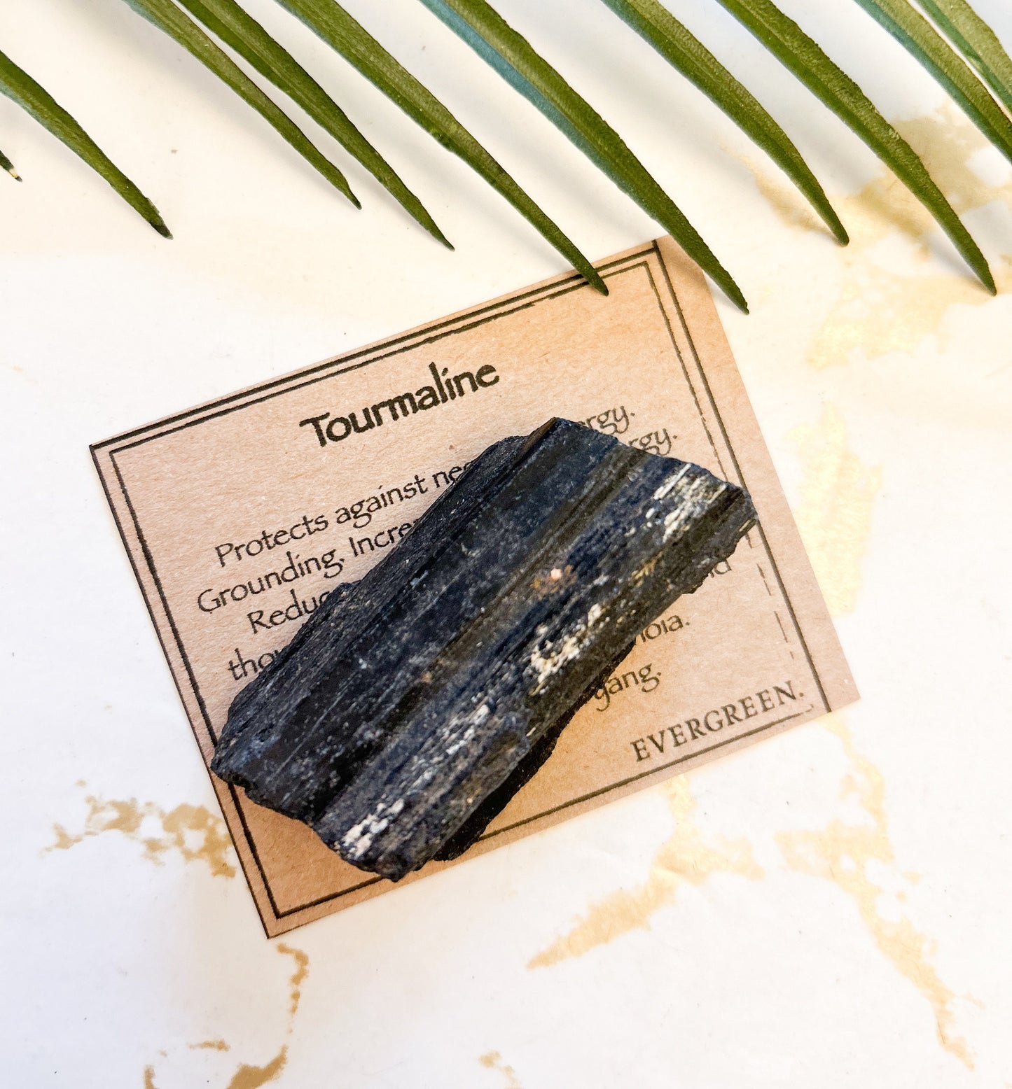Raw / Rough Black Tourmaline Crystal - Protection, Grounding & Energy