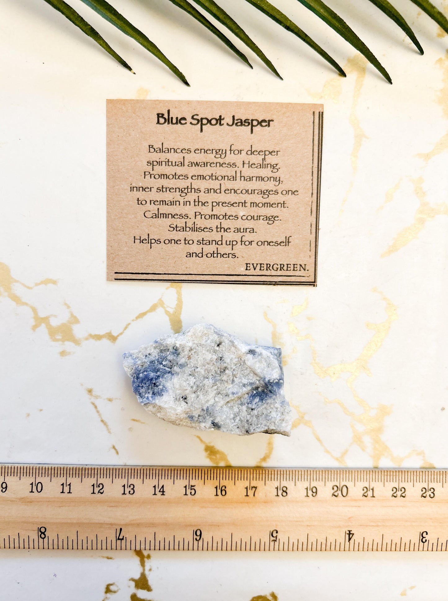 Raw / Rough Blue Spot Jasper Crystal - Courage, Stability & Inner-Strength