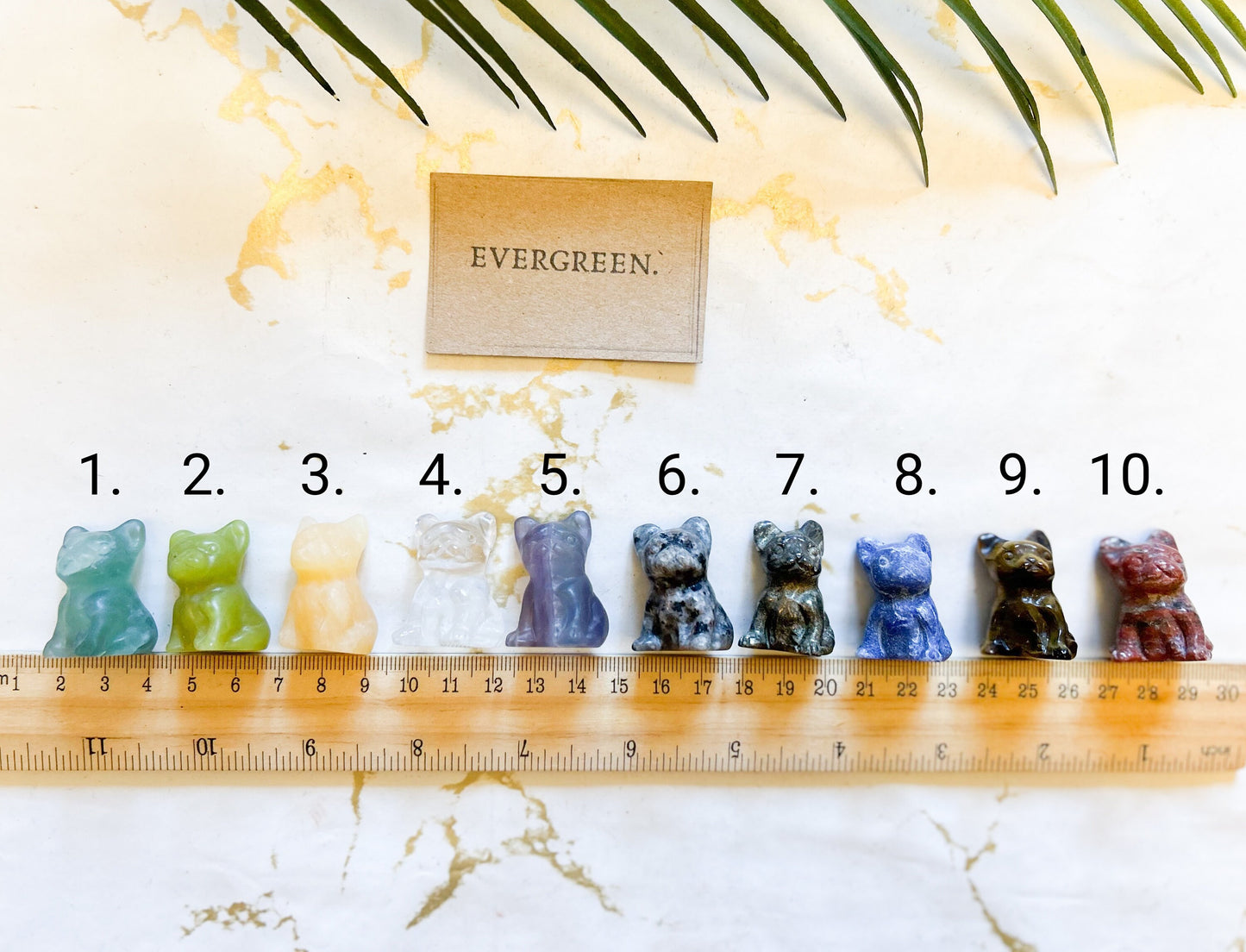 Crystal French Bulldog / Frenchie Dog / Puppy Carving - Wide Variety Available!