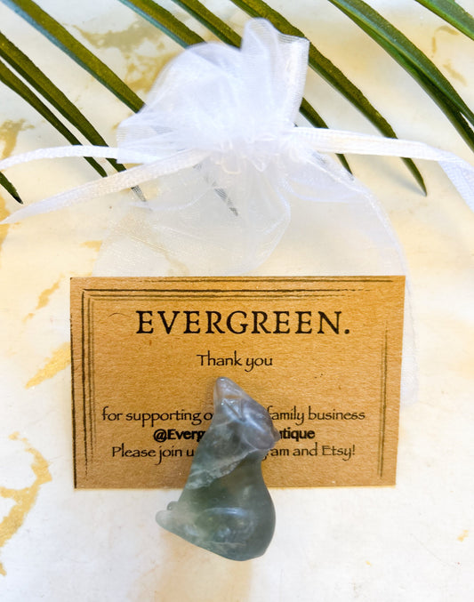 Crystal Wolf Carving - Wide Variety Available!