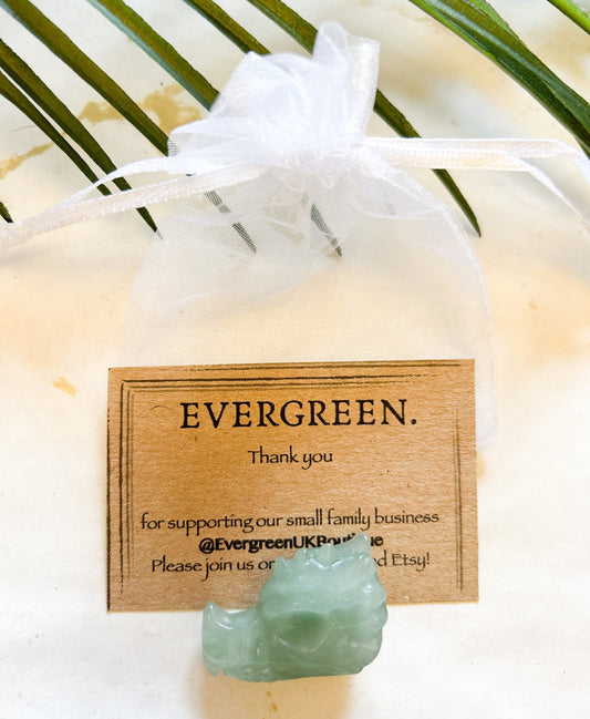 Crystal Dragon Skull Carving - Wide Variety Available!