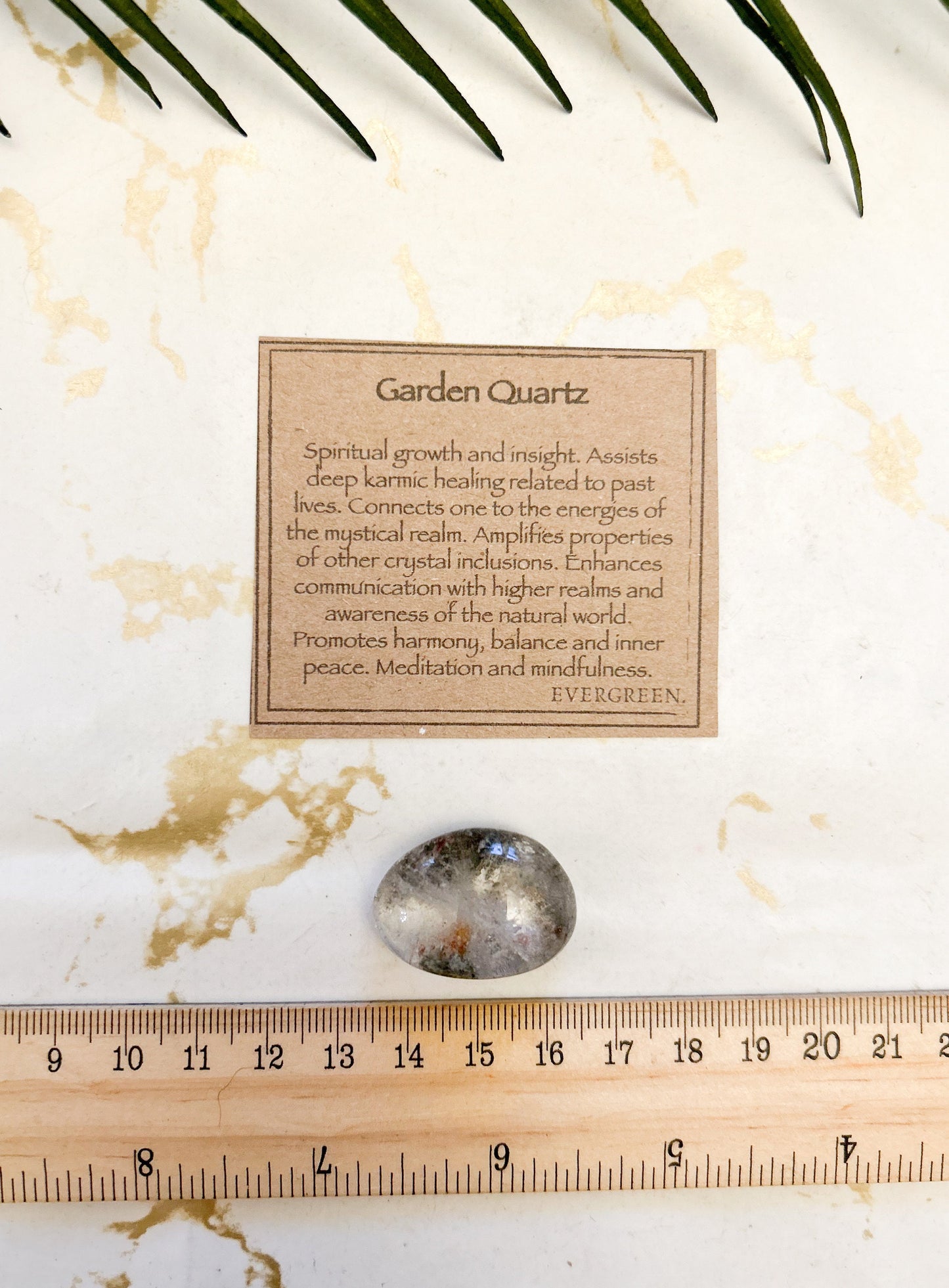 Garden Quartz Crystal Tumbled Stone - Growth, Healing & Communication