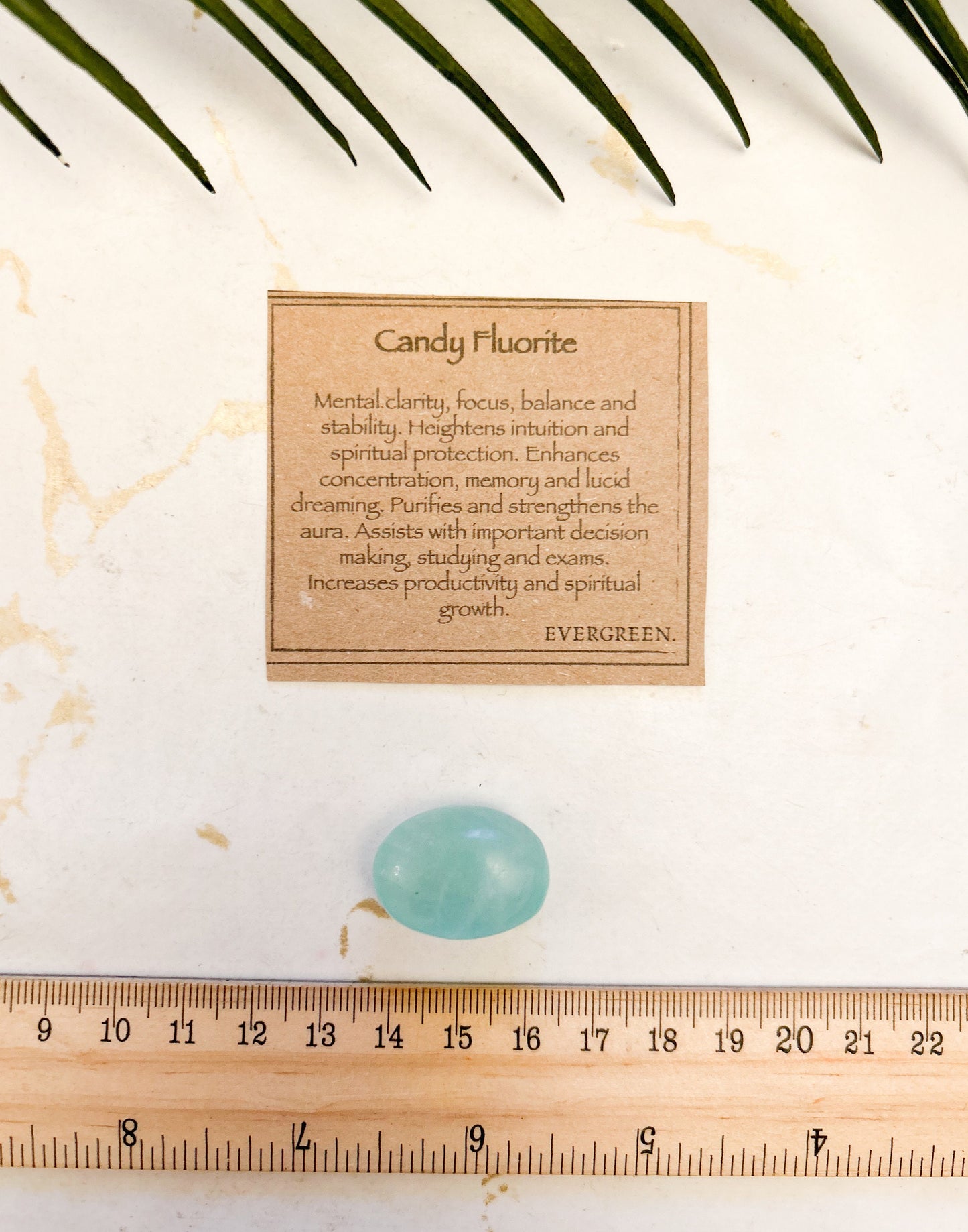 Candy Fluorite Crystal Tumbled Stone - Clarity, Focus & Balance