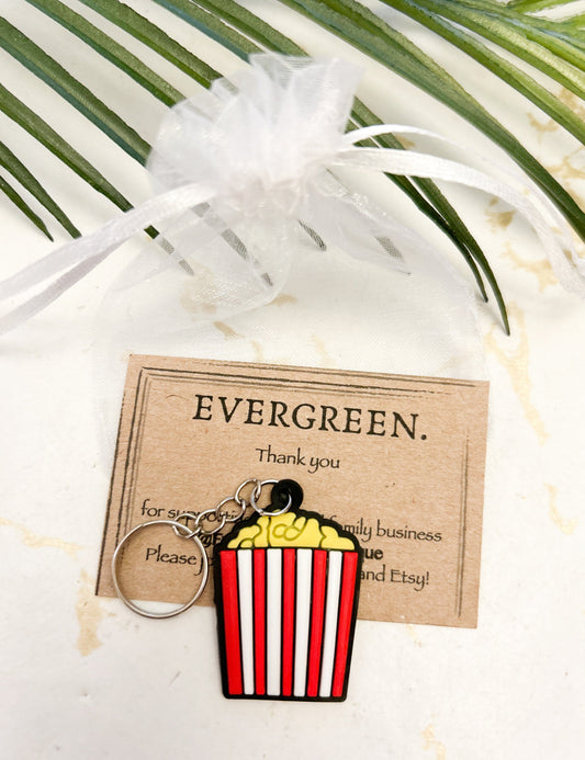 Popcorn / Movie / Cinema / Film /Snack Keychain