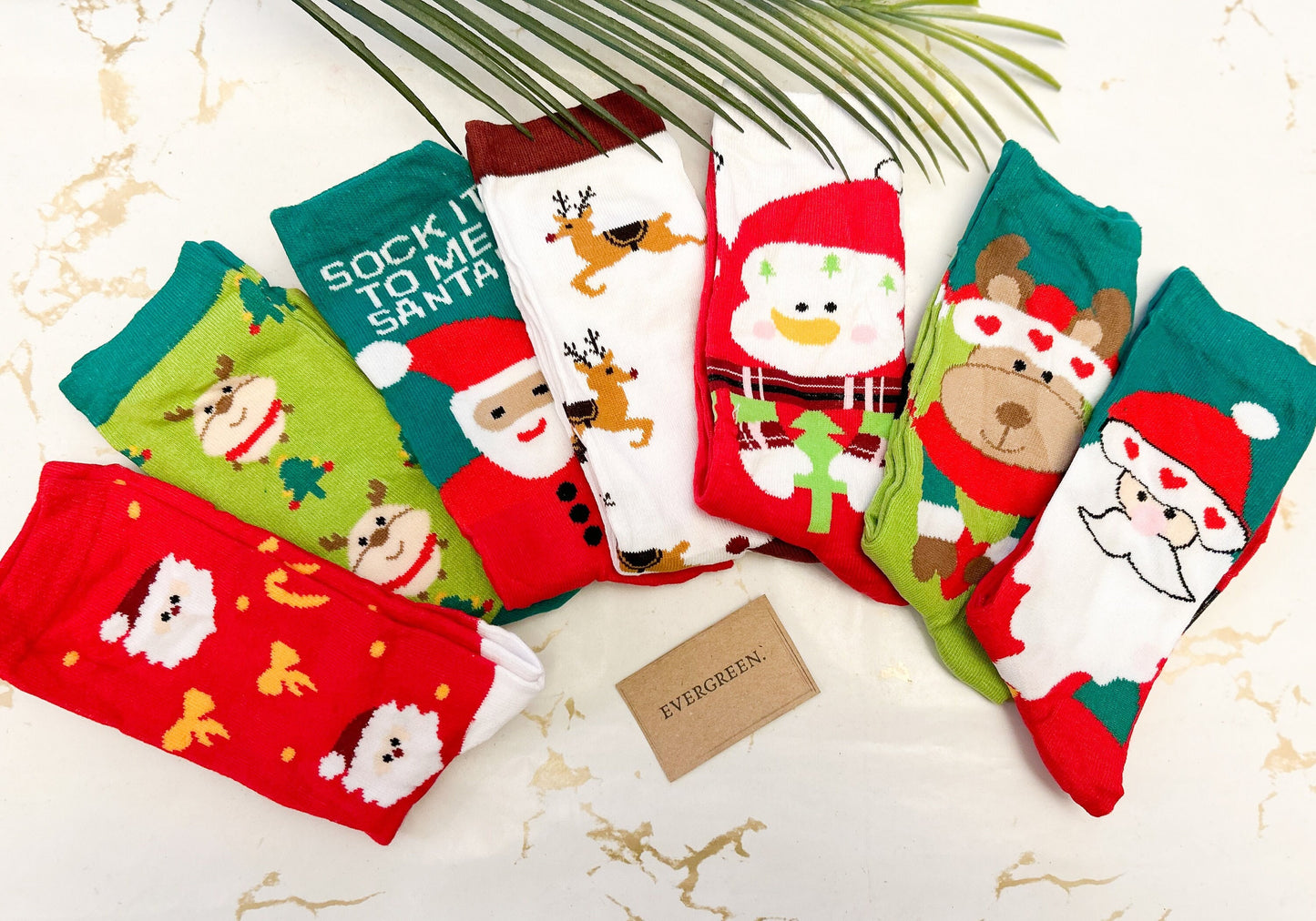 Unisex Christmas Socks - Santa / Father Christmas / Rudolph / Reindeer / Elf /Pudding /Snow / Holly