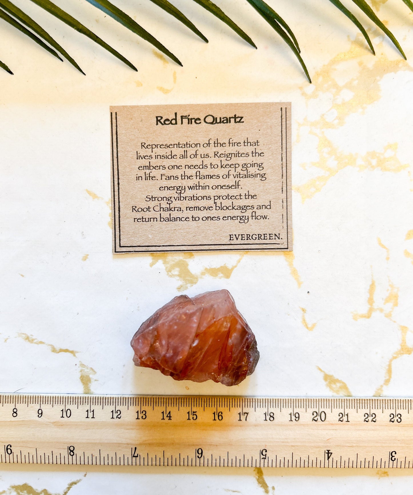 Raw / Rough Red Fire Quartz Crystal - Energy, Protection & Balance
