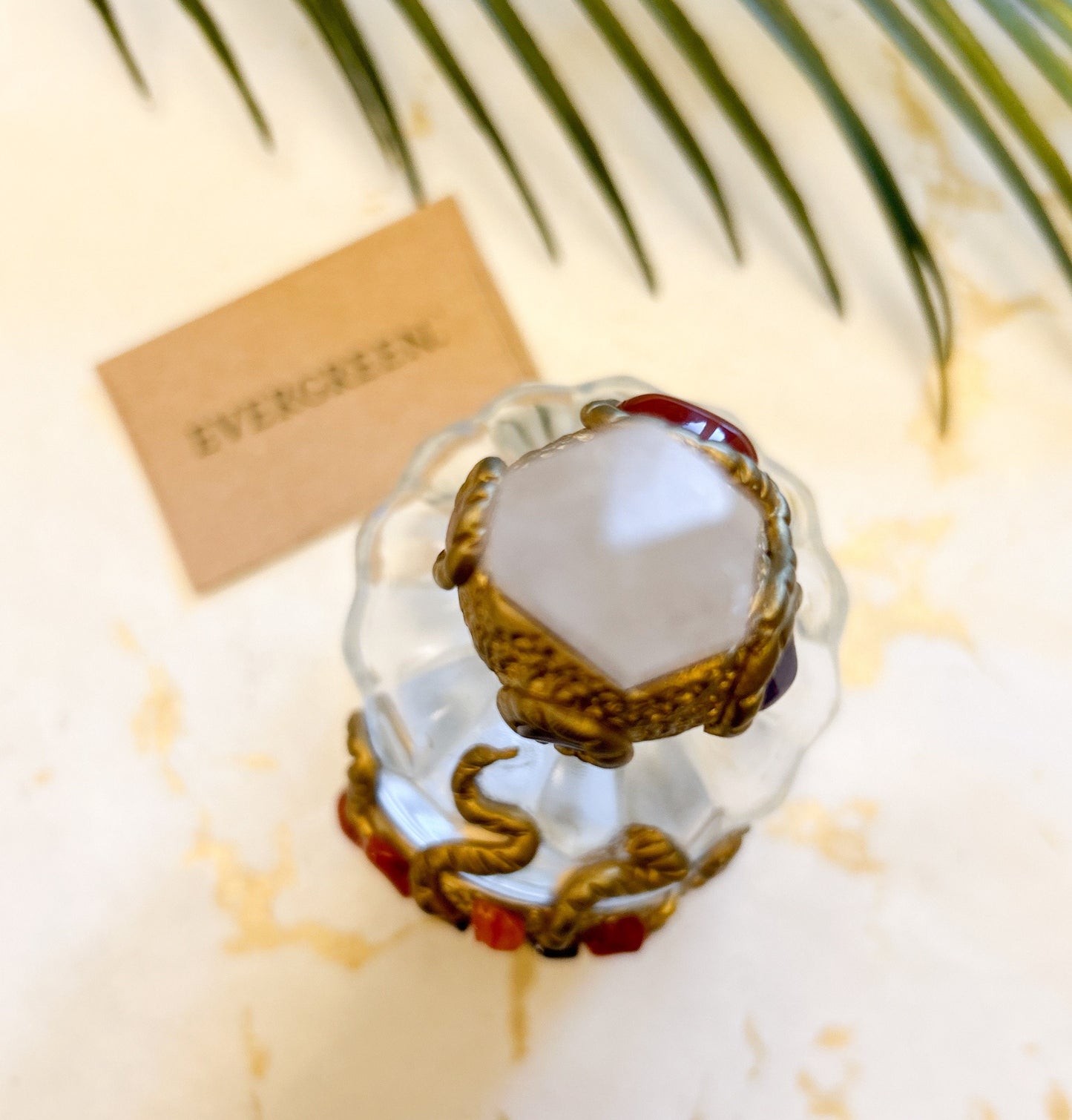 Gold Tiger Eye crystal Energy Bottle
