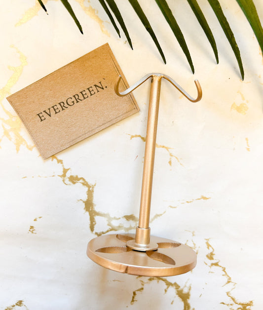 Crystal Slice Display Stand - Black / Gold