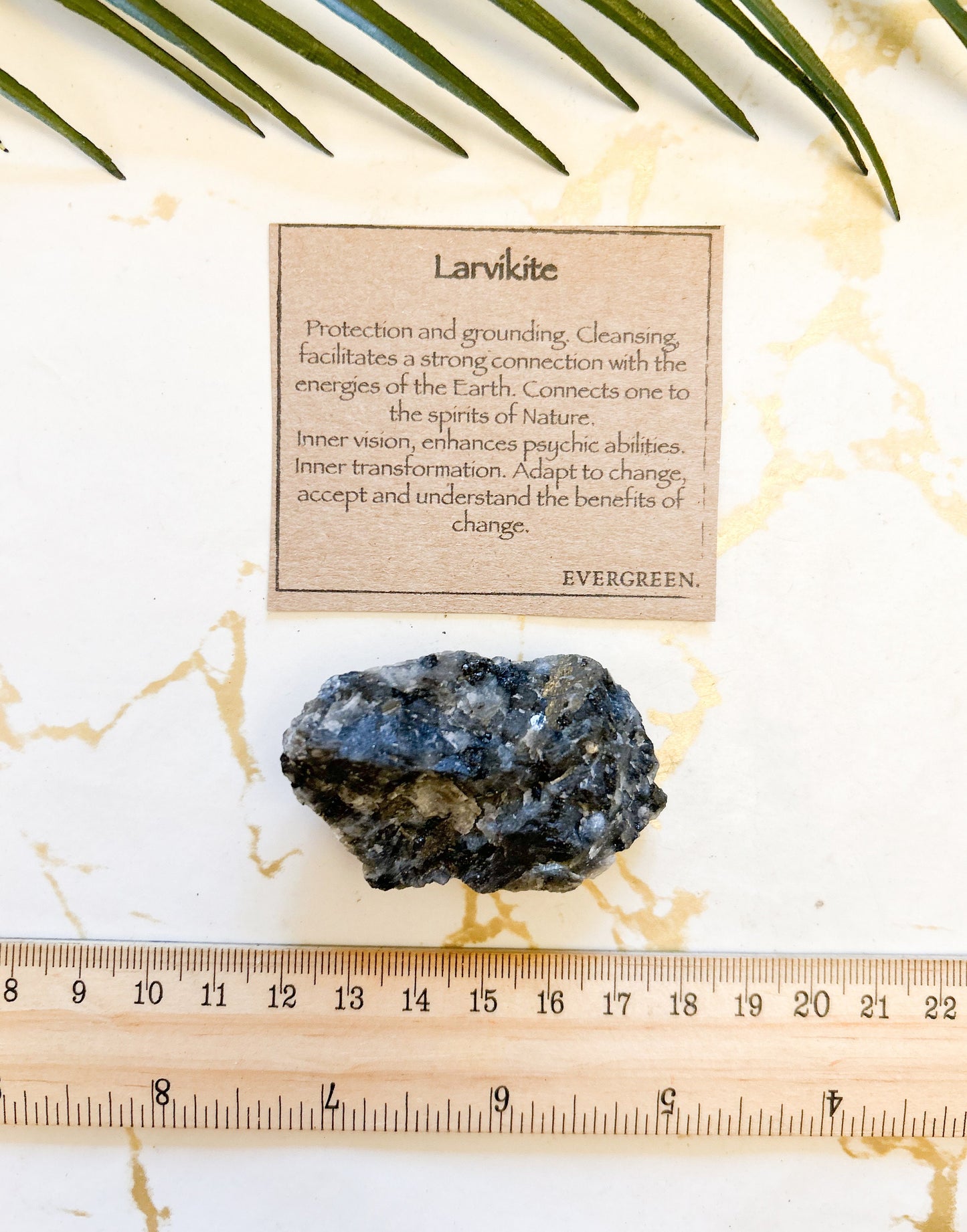 Raw / Rough Larvikite Crystal - Cleansing, Protection & Grounding