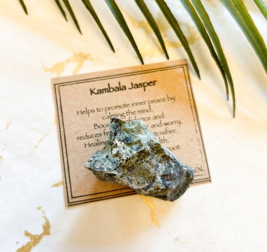 Raw / Rough Kambala Jasper Crystal - Healing, Calming & Energy