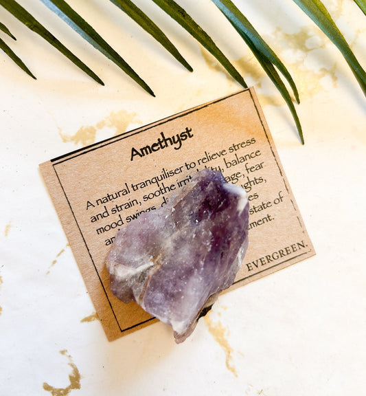 Raw / Rough Amethyst Crystal - Wisdom, Intelligence & Balance