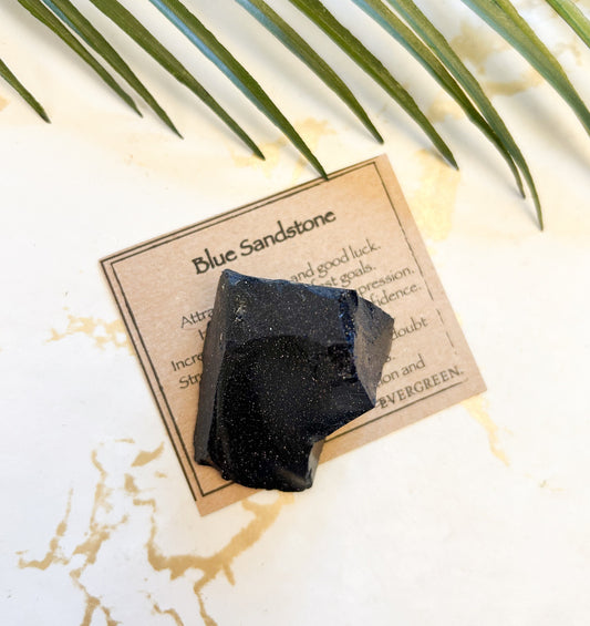 Raw / Rough Blue Sunstone Crystal - Success, Good Luck & Manifestation