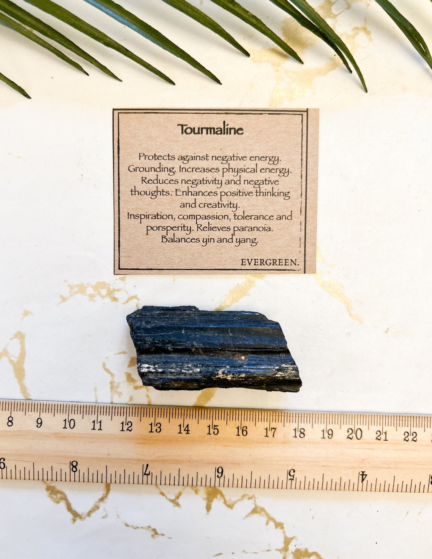 Raw / Rough Black Tourmaline Crystal - Protection, Grounding & Energy
