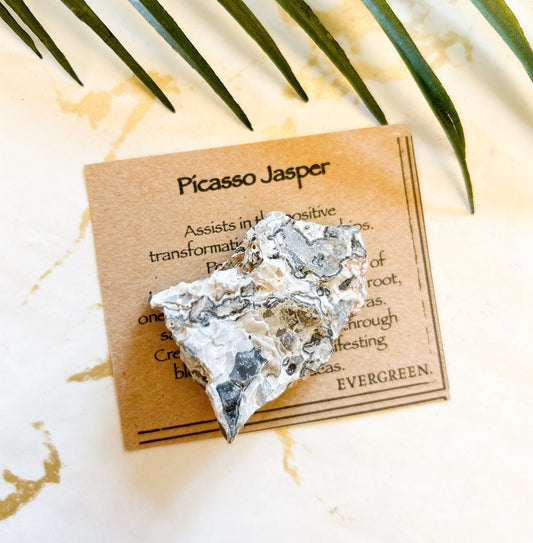 Raw / Rough Picasso Jasper Crystal - Transformation, Healing & Clarity