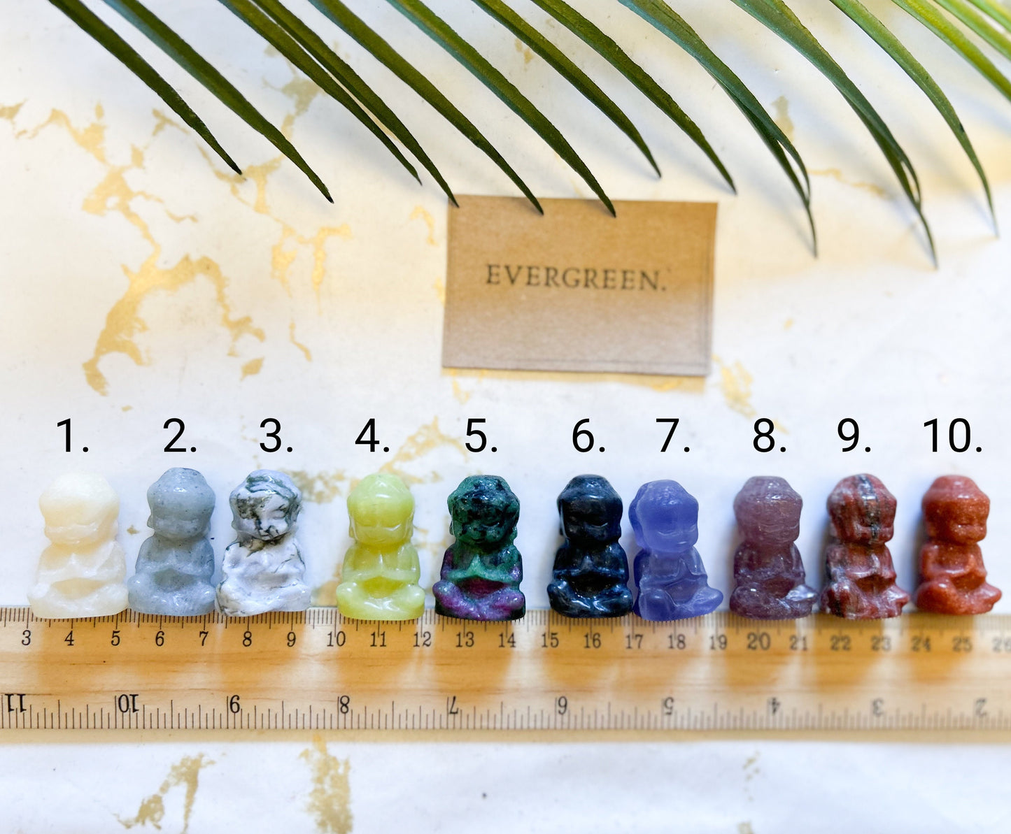 Buddha Crystal Carving 30mm - Wide Variety Available!