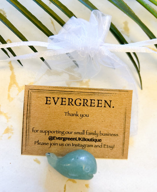 Whale Crystal Carving - Wide Variety Available!