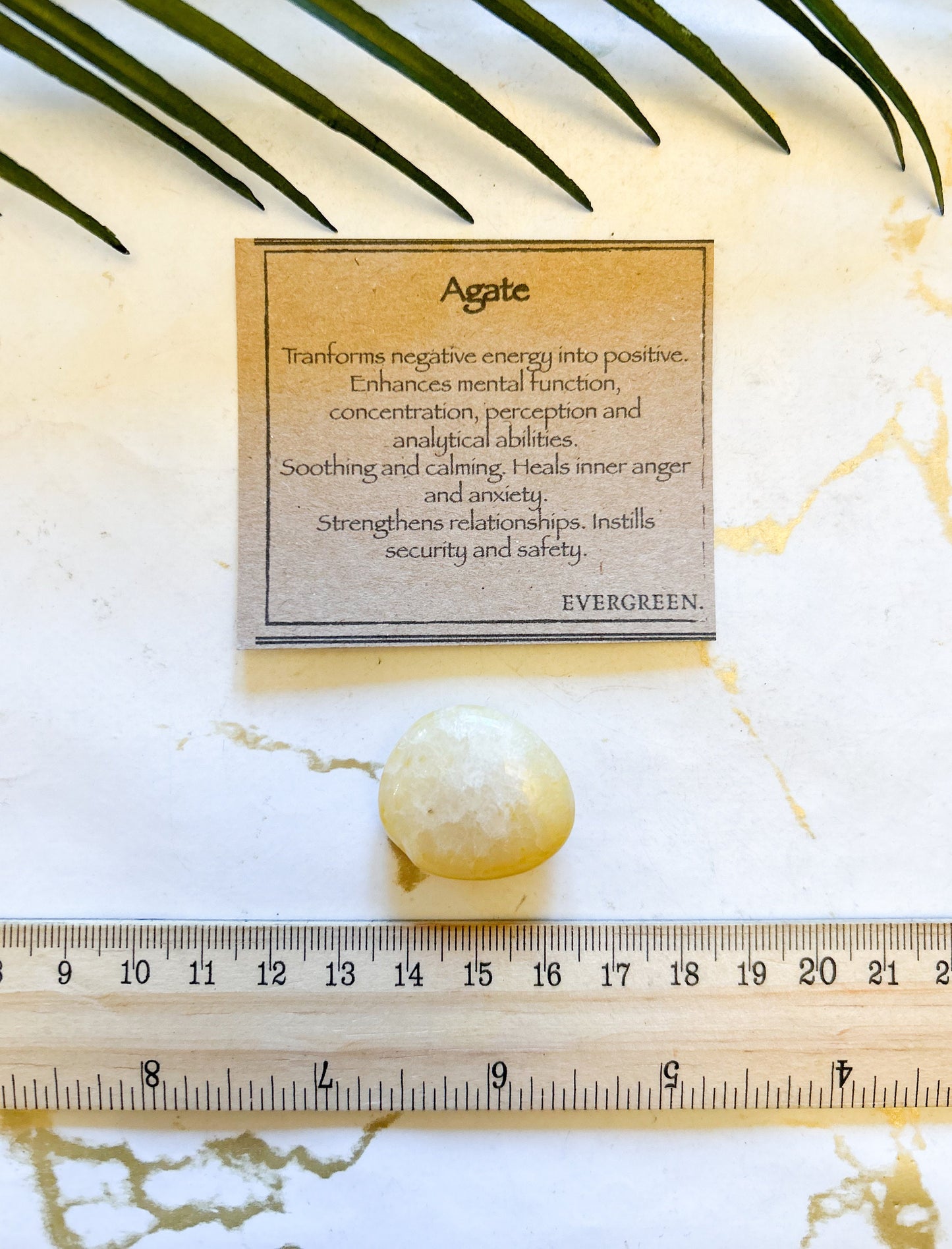 Agate Crystal Tumbled Stone - Transformation, Soothing & Security