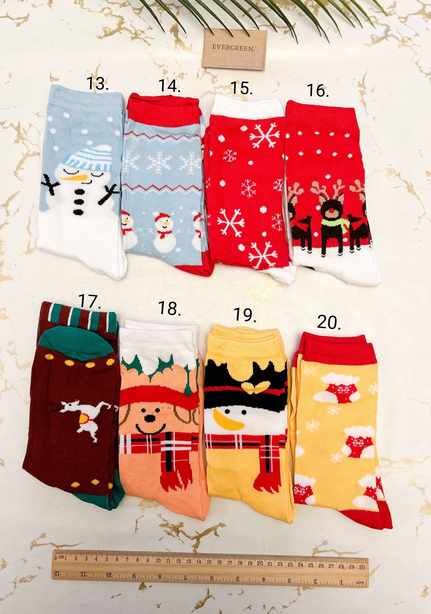 Unisex Christmas Socks - Santa / Father Christmas / Rudolph / Reindeer / Elf /Pudding /Snow / Holly
