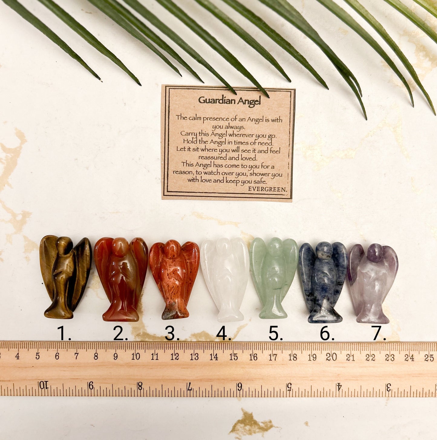 Crystal Guardian Angel 40mm - Calming, Protection & Love