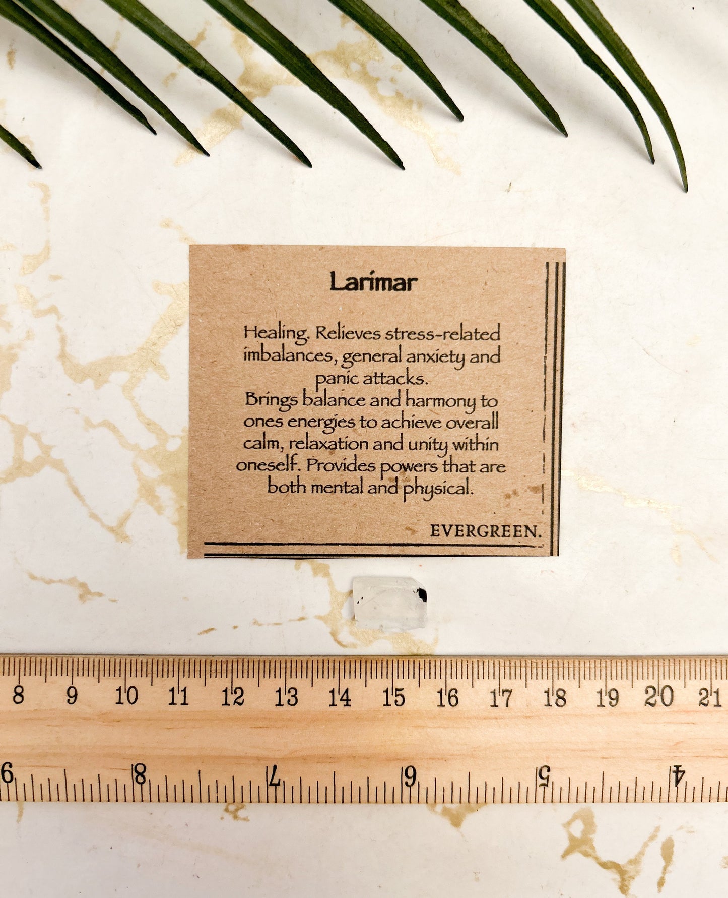 Raw / Rough Larimar Crystal - Healing, Balance & Harmony