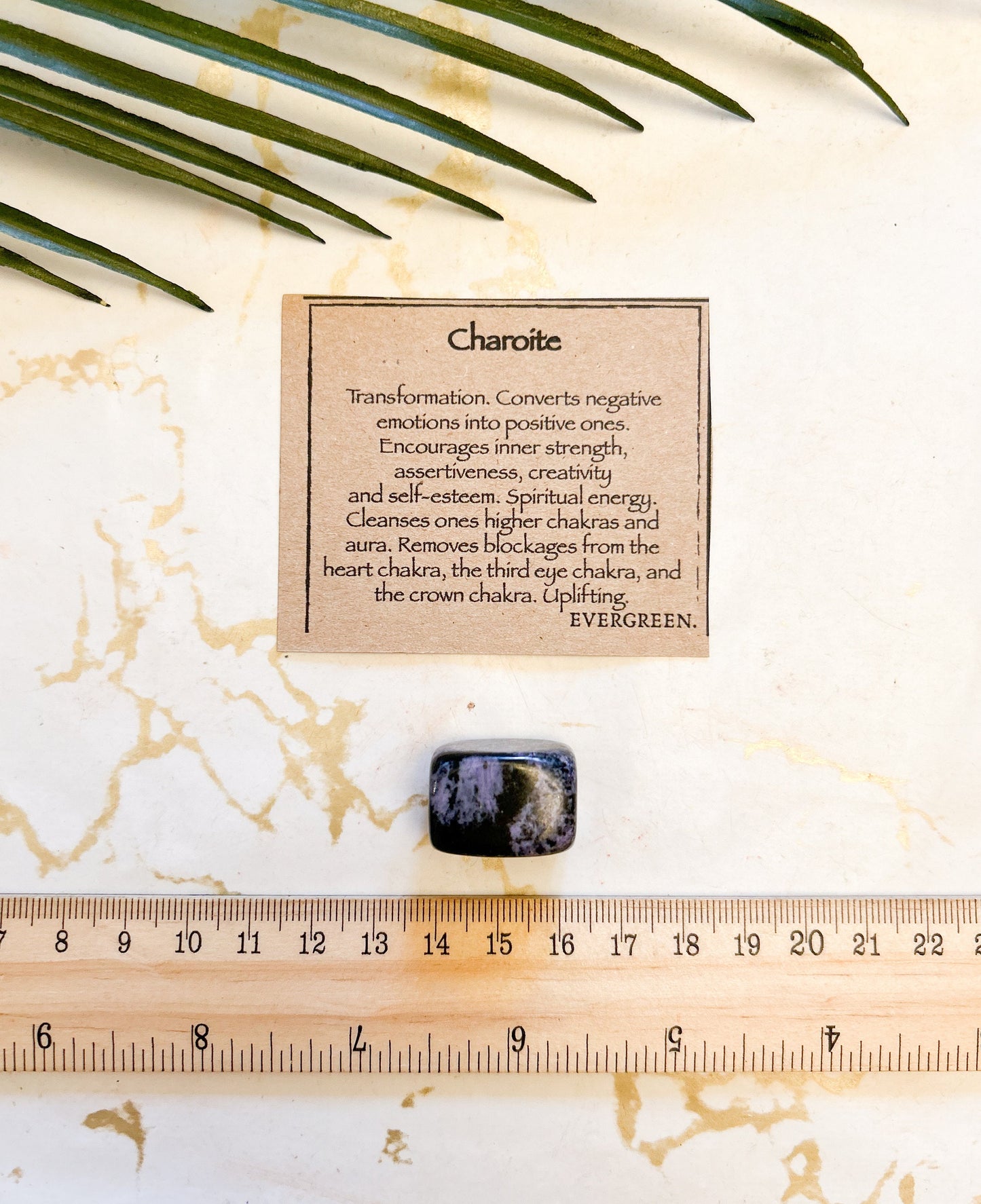 Charoite Crystal Tumbled Stone - Transformation, Inner strength & Assertiveness