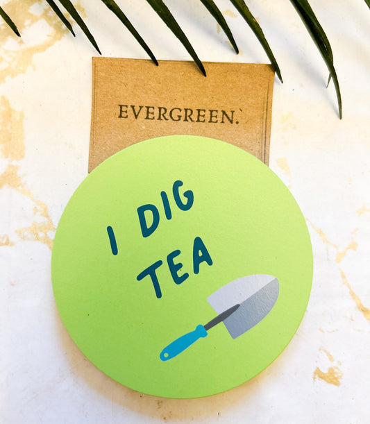 Garden / Gardening / Gardener Tea Coaster - King Of The Lawn / Queen Of The Garden / I Dig Tea / Head Gardener