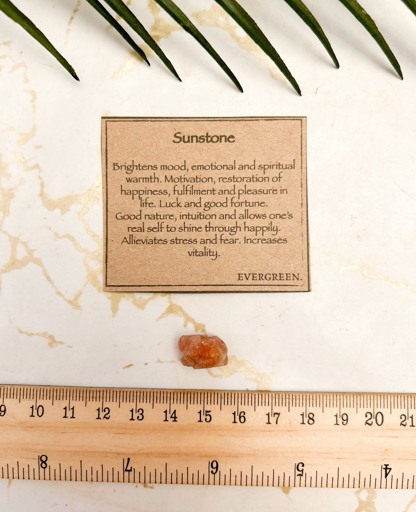 Raw / Rough Sunstone Crystal - Motivation, Restoration & Happiness