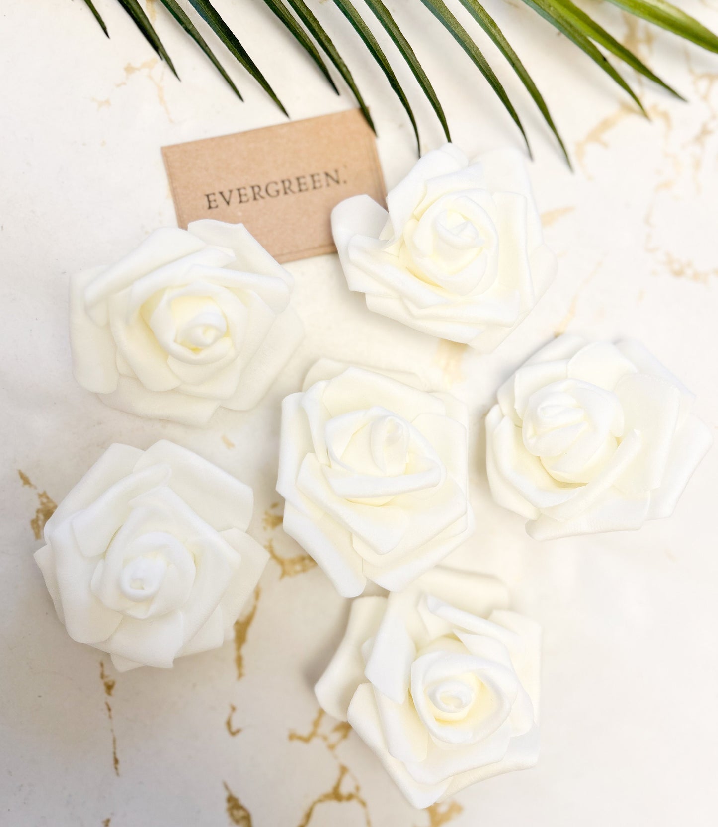 Red / Cream Artificial Foam Rose - Wedding / Valentines's Day / Anniversary / Love / Flowers / Roses